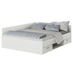 Postel, 160x200, bílá, BOAT