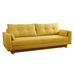 Rozkládací pohovka, žlutá, BONYK