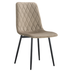 Jídelní židle, hnědá Velvet látka/kov, DARIJA NEW