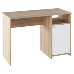 PC stůl, dub sonoma / bílá, DEDE