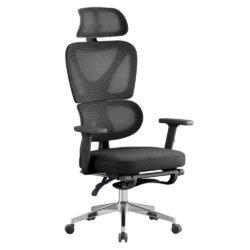 Kancelářské křeslo, černá/chrom, DEMOS