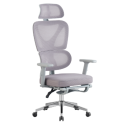 Kancelářské křeslo, šedá/chrom, DEMOS