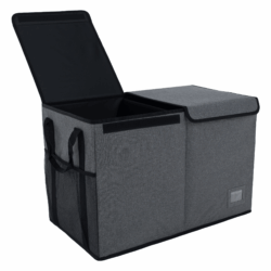 Skládací úložný box, černá, DETER