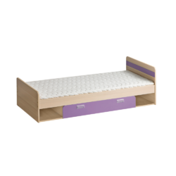 Postel komplet, jasan/fialová, 80x190, EGO L13