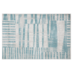 Koberec, šedá/modrá, 160x235, ESTELA TYP 2