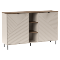 Komoda s policemi, kašmír/dub castello, EYCO 2D