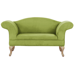 Pohovka, zelená /dub zlatý, FABRICIO