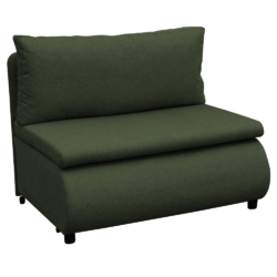 Rozkládací křeslo s úložným prostorem, zelená, FLIK