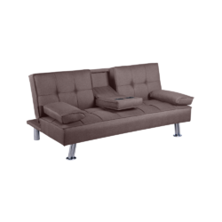 Rozkládací pohovka, hnědá, GOLDIA NEW