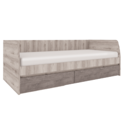 Postel 2S, 90x200, kaštan nairobi/onyx, JESI NEW