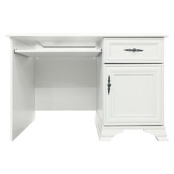 PC stůl, alpská bílá, KENTAK BIU1D1S