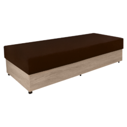 Válenda s úložným prostorem, hnědá, KONRI