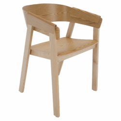 Židle, masivní dřevo, přírodní, LAKERA