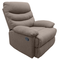 Masážní polohovací křeslo, hnědá, LAMBO