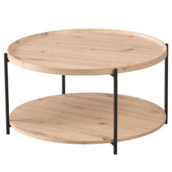 Konferenční stolek, dub artisan/černá, LAPIS