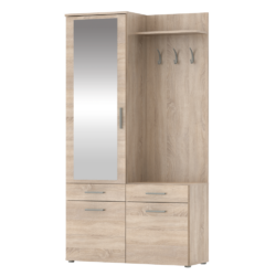 Předsíňová sestava, dub sonoma, LEVITO