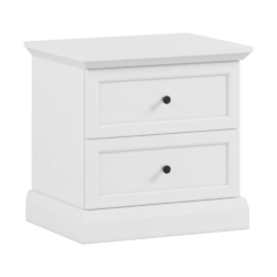 Noční stolek, bílá, LOCCA NS