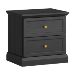 Noční stolek, černý grafit, LOCCA NS