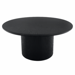 Konferenční stolek, černá, průměr 80 cm, MAHIR TYP 2