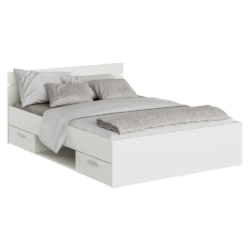 Postel, 140x200, bílá, MICHIGAN NEW