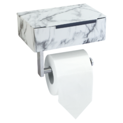 Držák na toaletní papír, bílý mramor, MISIA