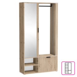 Předsíňová sestava, dub artisan, MUNA