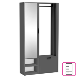 Předsíňová sestava, grafit, MUNA