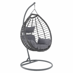 Závěsné křeslo, šedá, NEXUS