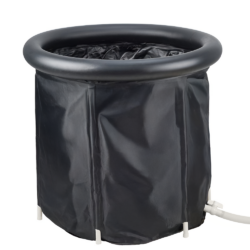 Přenosná ochlazovací káď, černá, 330 l, OTUZO