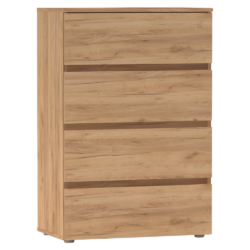 Komoda, dub craft zlatý, PARMAD