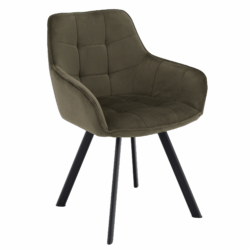 Designové křeslo, zelená Velvet/černá, PETIN