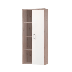 Policová skříň s regálem, san marino / cream, CHERIS 2