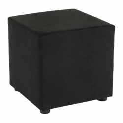 Taburet, látka Alova, černá, REGOR