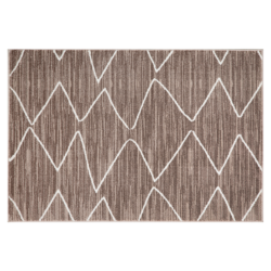 Koberec, hnědá, vzor, 67x120, SANFORD TYP 4