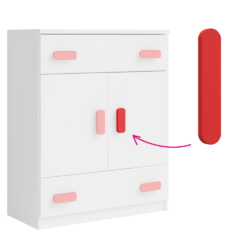 Úchytky, červená, SVEND