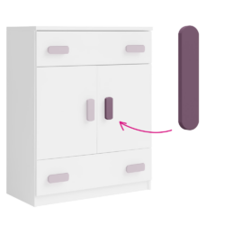 Úchytky, fialová, SVEND