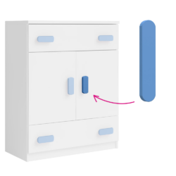 Úchytky, modrá, SVEND