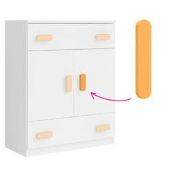 Úchytky, oranžová, SVEND