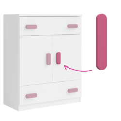 Úchytky, růžová, SVEND