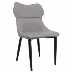 Jídelní židle, světle šedá/tmavě šedá/černá, TABITA