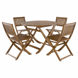 Zahradní skládací set 1+4, akáciové dřevo, TERIL