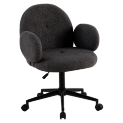 Kancelářské křeslo, šedá/černá, TURIO