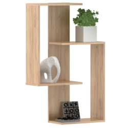 Závěsná police, dub craft zlatý, VALPA