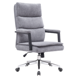 Kancelářské křeslo, šedá/chrom, ZAVIER