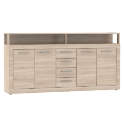 Kombinovaná komoda, dub sonoma, LUNYSA