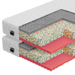 Matrace, set 2 ks, 18 cm, 90x200 cm, ARONY