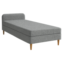 Postel, 110x200, molitanová, šedá, BRUNY