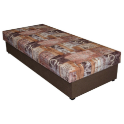 Válenda s úložným prostorem, hnědá/vzor, DANA