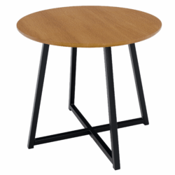 Příruční stolek, dub / černá, DELIK