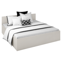 Postel s kovovým roštem a úložným prostorem, 180x200, kašmír, DOLI